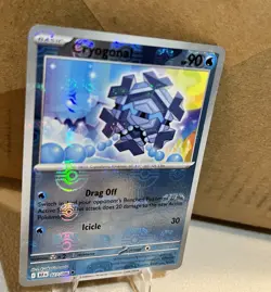 Cryogonal Master Ball Reverse Holo 027/086 SV11B: Black Bolt Pokemon Card NM - Image 2