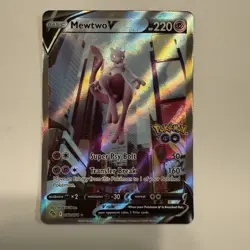Mewtwo V - 072/078 - Alternate Full Art - Ultra Rare - 2022 Pokemon Go TCG - NM - Image 1