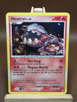 HP Heatran 3/99 Holo Rare Arceus Set Pokemon Card - Image 1