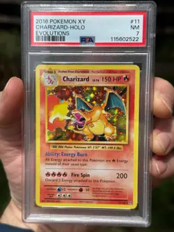 Pokemon TCG Charizard XY Evolutions 11/108 Holo Rare Card PSA 7 - Image 1
