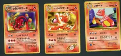 Chameleon Lot (3) Base, Blaine's, Dark Charmeleon Pokemon Card NM - Image 1