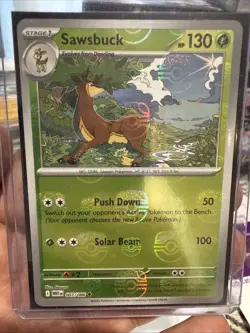 Sawbuck 007/086 Master Ball Pattern SV: White Flare English Pokemon - Image 1