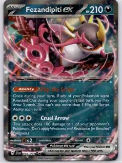 Fezendipiti EX 038/064 | Shrouded Fable | Pokemon TCG Card - Image 1