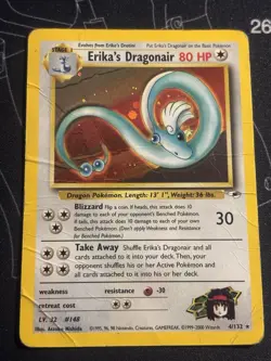 Erika's Dragonair Holo Rare Gym Heroes Card 4/132 Offers Welcome Pokemon TCG - Image 1