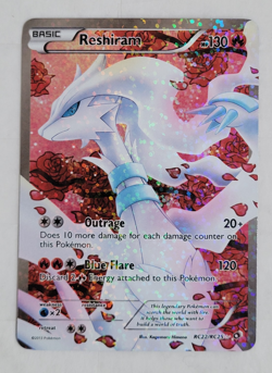 Pokemon Reshiram RC22/RC25 Full Art Holo Special Pokemon Card SEE PICS - Image 1