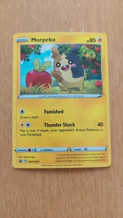 Morpeko (SWSH031) Holographic Promo Pokemon Card - Image 2