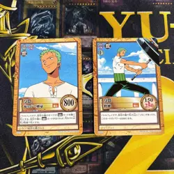 One Piece Carddass Hyper Battle Zoro 2 Cards Set Bandai 2001 Series C402 C522 - Image 1