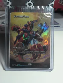 Magic The Gathering Warstorm Surge Sealed Promo Foil Card - Marvel Avengers - Image 1
