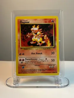 Magmar 36/102 Base Set Unlimited Pokemon Card 1999 WOTC Non Holo NM - Image 3
