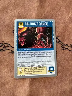 MapleStory iTCG Balrog's Dance 46/60 Rare Card NM - Image 1