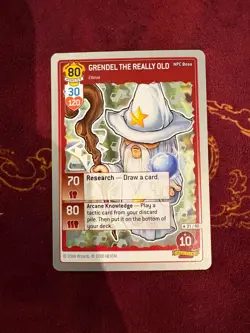 MapleStory Grendel the Really Old 21/60 Silver Border iTCG Rare Card NM - Image 1
