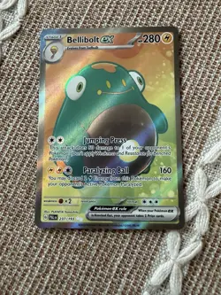 Pokemon TCG Bellibolt EX Scarlet & Violet Paldea Evolved Holo Ultra Card 237/193 - Image 1