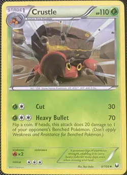 Crustle 8/108 Dark Explorers Regular - Pokemon Card - Image 1