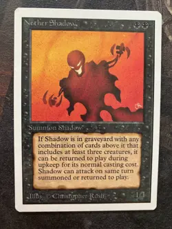 *** UNLIMITED Nether Shadow *** NM+ Clean! - DUTY FREE - Magic MtG - Image 1