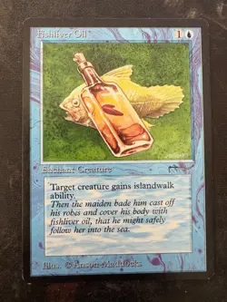 *** ARABIAN NIGHTS Fishliver Oil (Light) *** NM-Mint Beauty! - MtG Magic - Image 1
