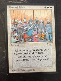 *** ARABIAN NIGHTS Army of Allah (Dark) *** NM-Mint Beauty! - MtG Magic - Image 1
