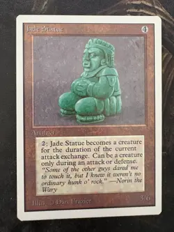 *** UNLIMITED Jade Statue *** NM-Mint Beauty! - MtG Magic - Image 1