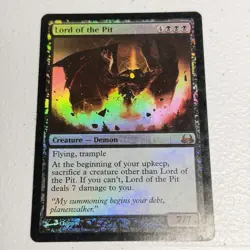 Lord of the Pit MTG Iconic Masters - LP - rare FOIL - Image 1