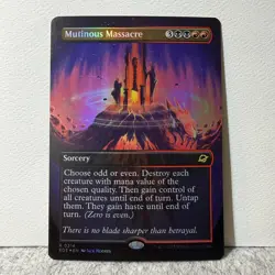 MUTINOUS MASSACRE (BORDERLESS) EDGE OF ETERNITIES MTG FOIL 314 LP - Image 1