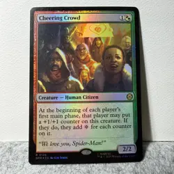 CHEERING CROWD MARVEL'S SPIDER-MAN MAGIC: THE GATHERING FOIL 126 RARE LP - Image 1