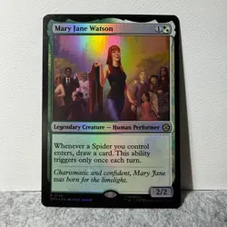 MARY JANE WATSON MARVEL'S SPIDER-MAN MAGIC: THE GATHERING FOIL 134 RARE LP - Image 1