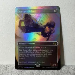 VOYAGER GLIDECAR (BORDERLESS) AETHERDRIFT MAGIC: THE GATHERING FOIL 299 RARE LP - Image 1