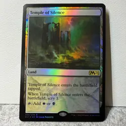 TEMPLE OF SILENCE MTG CORE SET 2021 FOIL 255 RARE LP - Image 1
