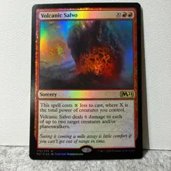 VOLCANIC SALVO MTG CORE SET 2021 FOIL 172 RARE LP - Image 1