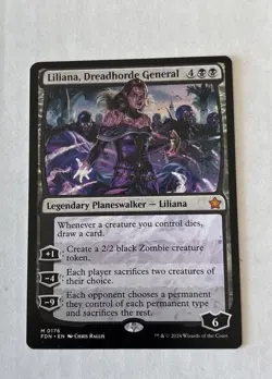 Liliana, Dreadhorde General MTG Foundations 176 M NM - Image 1