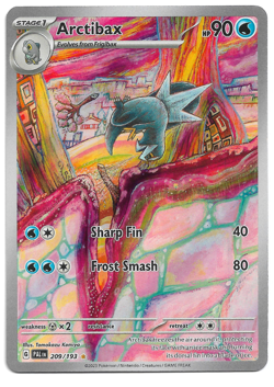 Pokemon TCG Arctibax 209/193 Illustration Rare SV02 Paldea Evolved NM - Image 1