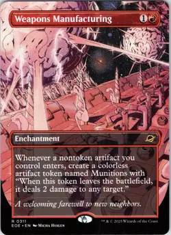 Weapons Manufacturing (Borderless) 311 Edge of Eternities Magic The Gathering NM - Image 1
