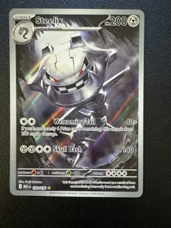 Steelix 150/132 Illustration Rare Pokemon Mega Evolution NM - Image 1