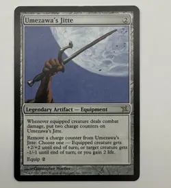 MTG- Umezawa’s Jitte - Betrayers of Kamigawa Rare Artifact Commander NM - Image 1