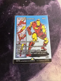 Mtg Cyberdrive Awakener BORDERLESS - Marvel Universe EternalLegal + Bonus Foils - Image 1