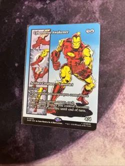 Mtg Cyberdrive Awakener BORDERLESS - Marvel Universe EternalLegal + Bonus Foils - Image 4