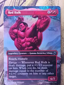 Red Hulk (Borderless) 329 Marvel Super Heroes Magic: The Gathering Foil NM - Image 1