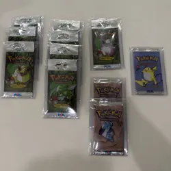 Pokemon Jungle Booster Packs Fossil and Base Set 2 Booster Packs Factory Sealed - Image 1