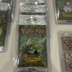 Pokemon Jungle Booster Packs Fossil and Base Set 2 Booster Packs Factory Sealed - Image 3