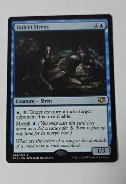Dulcet Sirens Commander 2014 Regular Rare MTG Blue 1/3 Siren Creature - Image 1