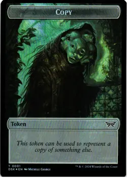 Everywhere // Copy Double-Sided Token 16 // 1 Duskmourn: House of Horror NM Foil - Image 2