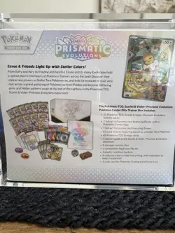 Pokemon Center Elite Trainer Box ETB Prismatic Evolutions with Acrylic Case - Image 4