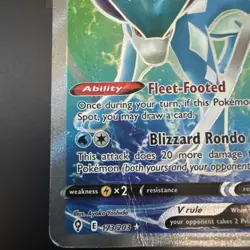 2021 Pokemon SWSH Evolving Skies Suicune V #173/203 - Image 5