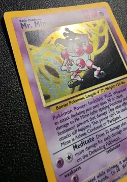 Pokemon TCG Jungle Set Mr. Mime #6 - MP - Image 2