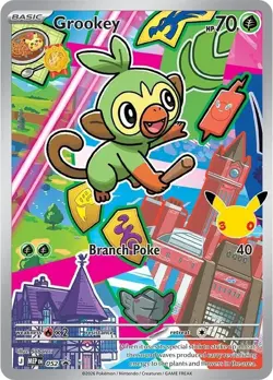 Grookey Pokemon TCG Mega Evolution Promo 052 Promo NM - Image 1