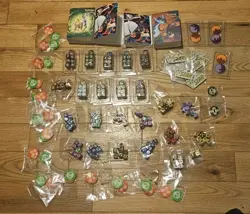 Large Pokemon TCG ETB Dice, Markers & Mini Portfolios Lot - Image 1