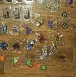 Large Pokemon TCG ETB Dice, Markers & Mini Portfolios Lot - Image 5