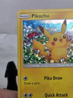 Pokemon Pikachu TCG 4/12 McDonald's 2018 Promo Holo Card - Image 3