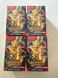 Pokemon Ascended Heroes Booster Bundles x4 Brand New Factory Sealed TCG - Image 1