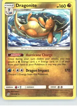 Dragonite SM - Unified Minds [151/236] Rare NM Pokemon - Image 1