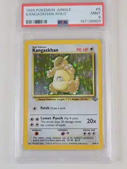 1999 Pokemon Jungle Kangaskhan - Holo #5 PSA 9 MINT - Image 1